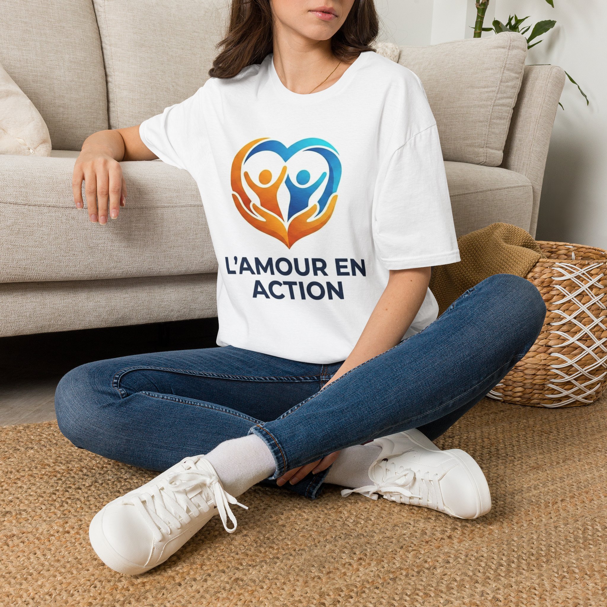 T-Shirt Premium Unisexe « L'Amour en Action » | Confort & Solidarité – Image 2