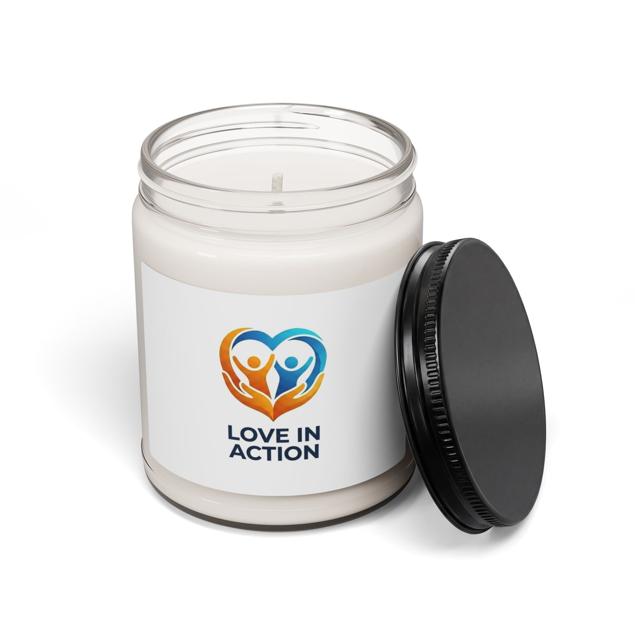Love in Action Scented Soy Candle — 9oz Inspirational Heart Logo Candle for Gifts & Fundraisers – Image 2