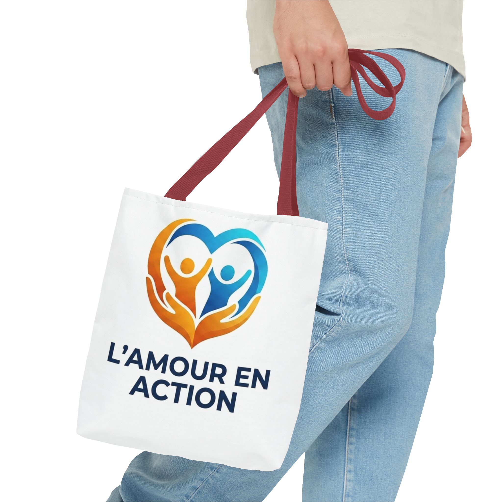 Tote Bag — L'Amour en Action Heart Logo Tote – Image 7