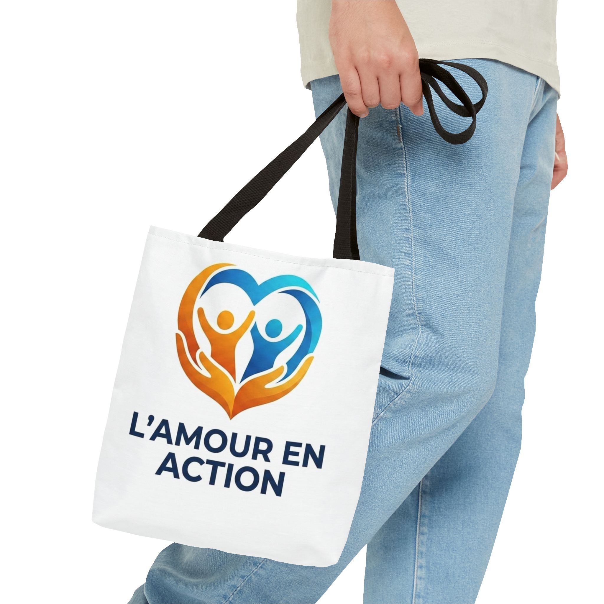 Tote Bag — L'Amour en Action Heart Logo Tote – Image 3