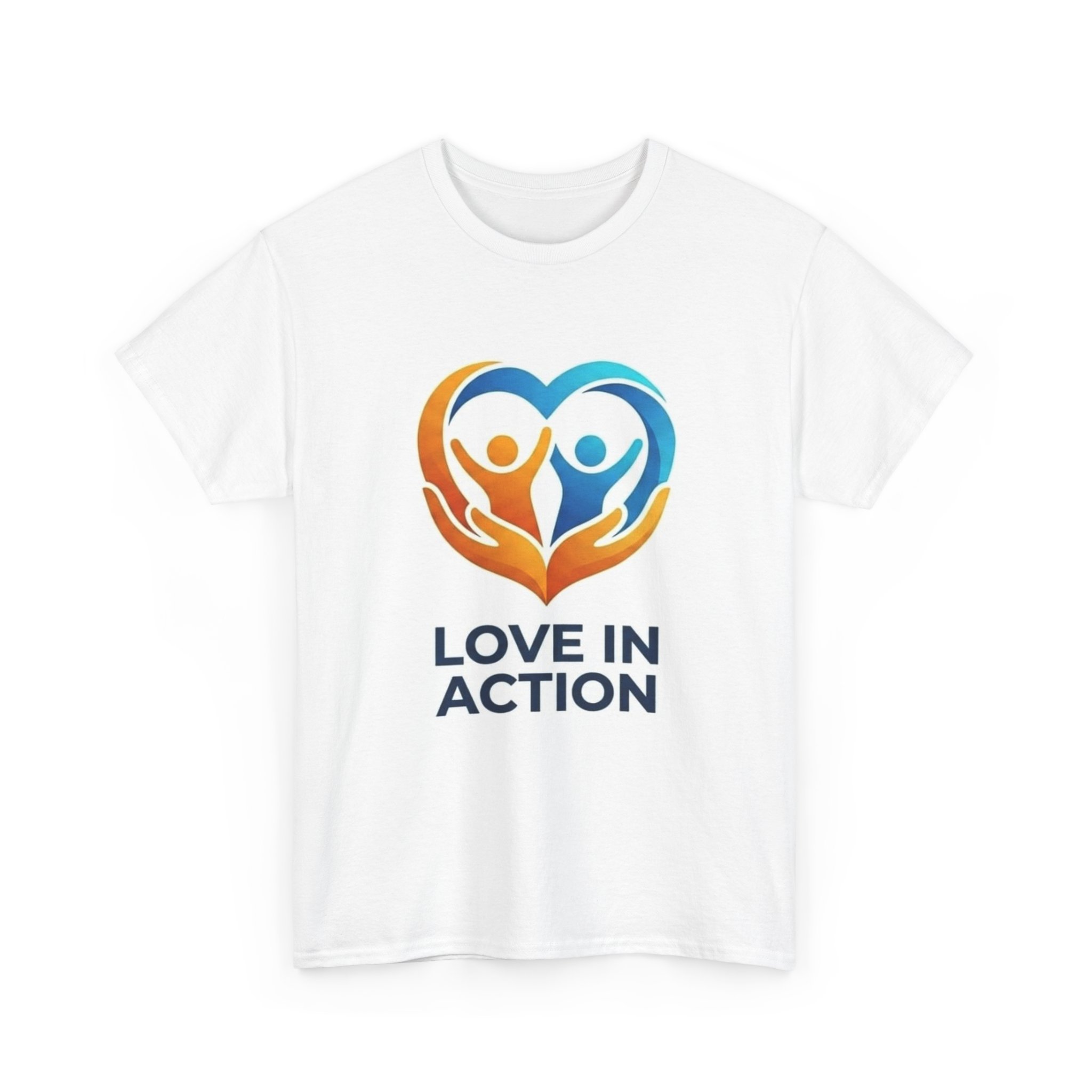 Love In Action T-Shirt — Heart & Helping Hands Volunteer Tee – Image 3