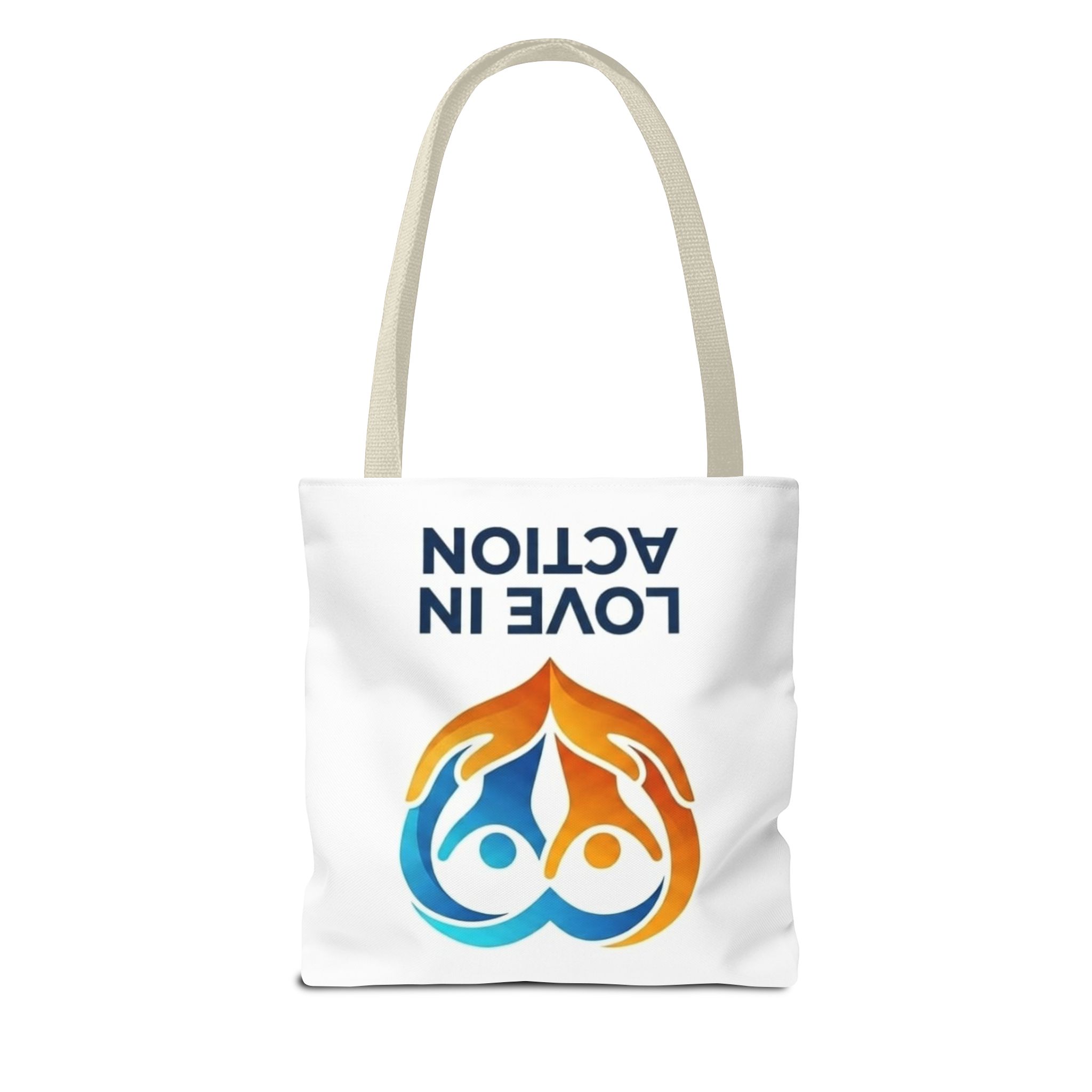Love in Action Heart Logo Tote Bag – Charity Volunteer Canvas Tote – Image 14